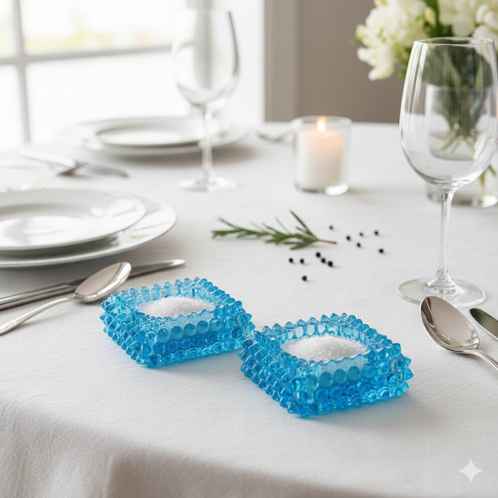Vintage Fenton Hobnail Salt Cellars